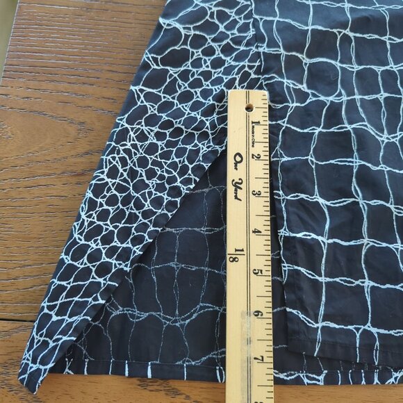 Snapdragon & Twig long sleeve black white‎ button front Women's Blouse size S - Picture 8 of 16